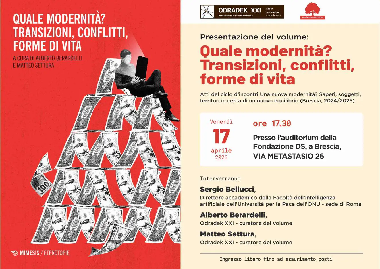 Ancora a parlare di "modernità" mentre noi cerchiamo di arrivare a fine mese